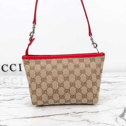 Gucci 2026 Tribeca Large Tote Bag Ebony Red Canvas Leather