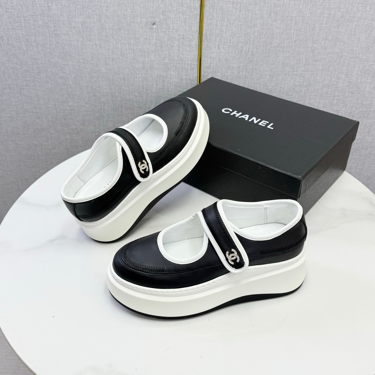 Chanel 2026 Platform Mary Jane Shoes Lambskin 801466
