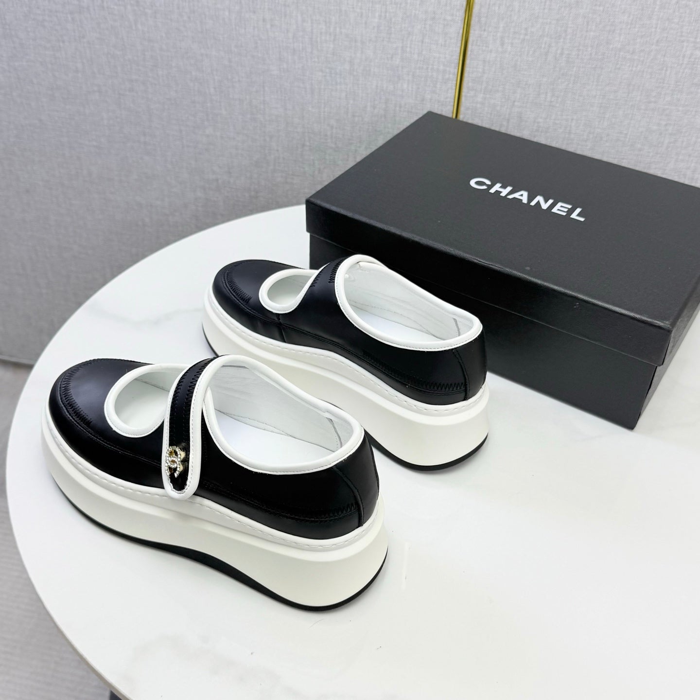 Chanel 2026 Platform Mary Jane Shoes Lambskin 801466