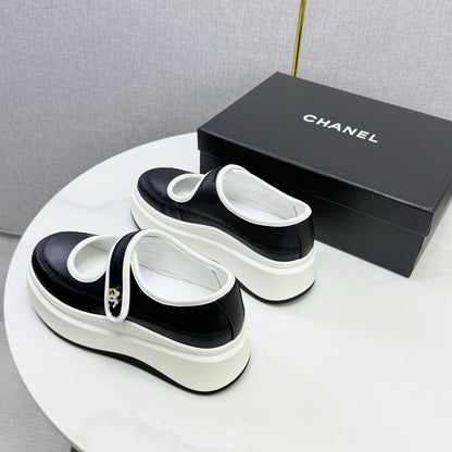 Chanel 2026 Platform Mary Jane Shoes Lambskin 801466