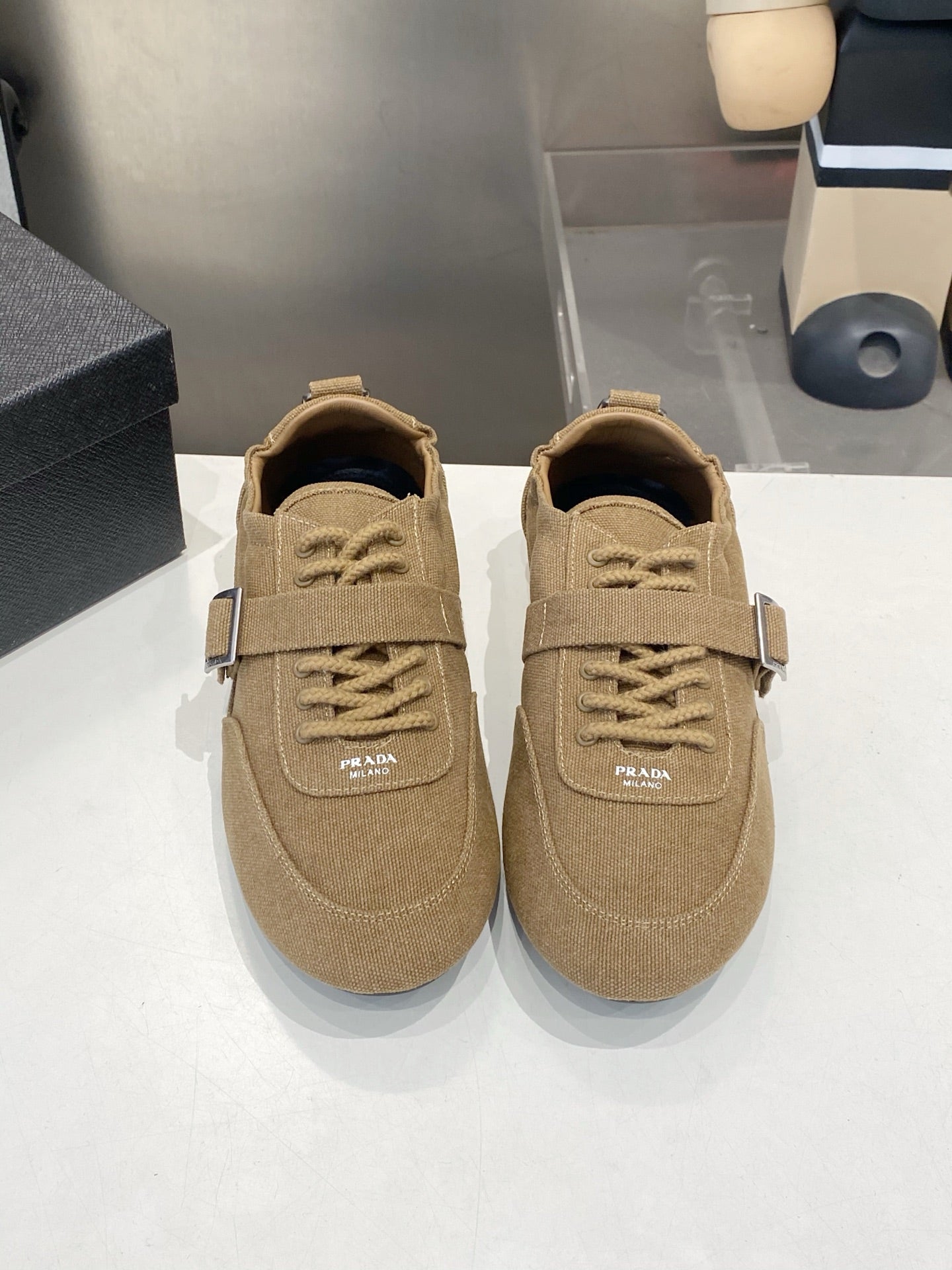 PRA 26S Casual Sneaker Dark Beige Canvas 628552