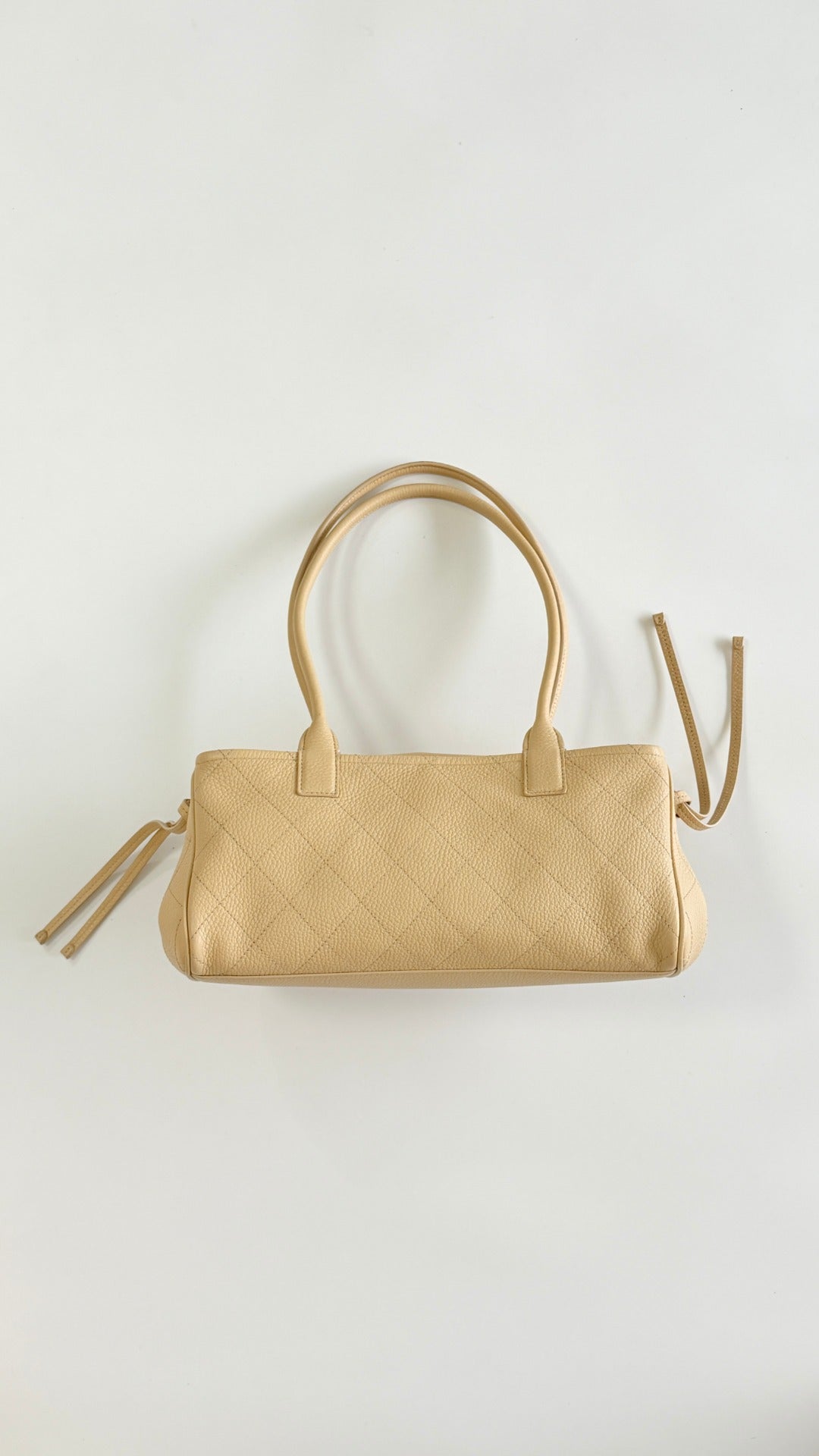 Chanel 2026 Shopping Bag 30.5cm Beige Grained Calfskin