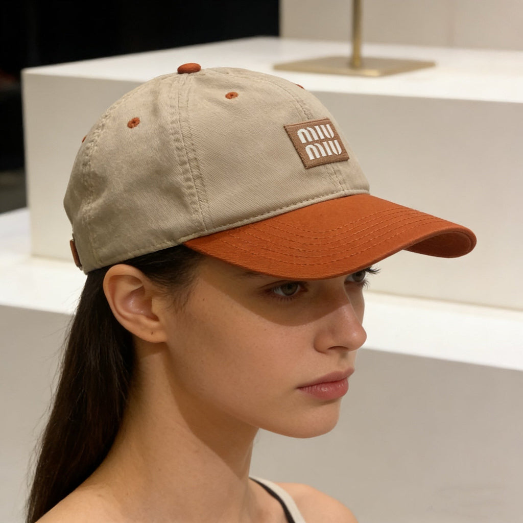 Miu Miu Contrast Color Baseball Cap