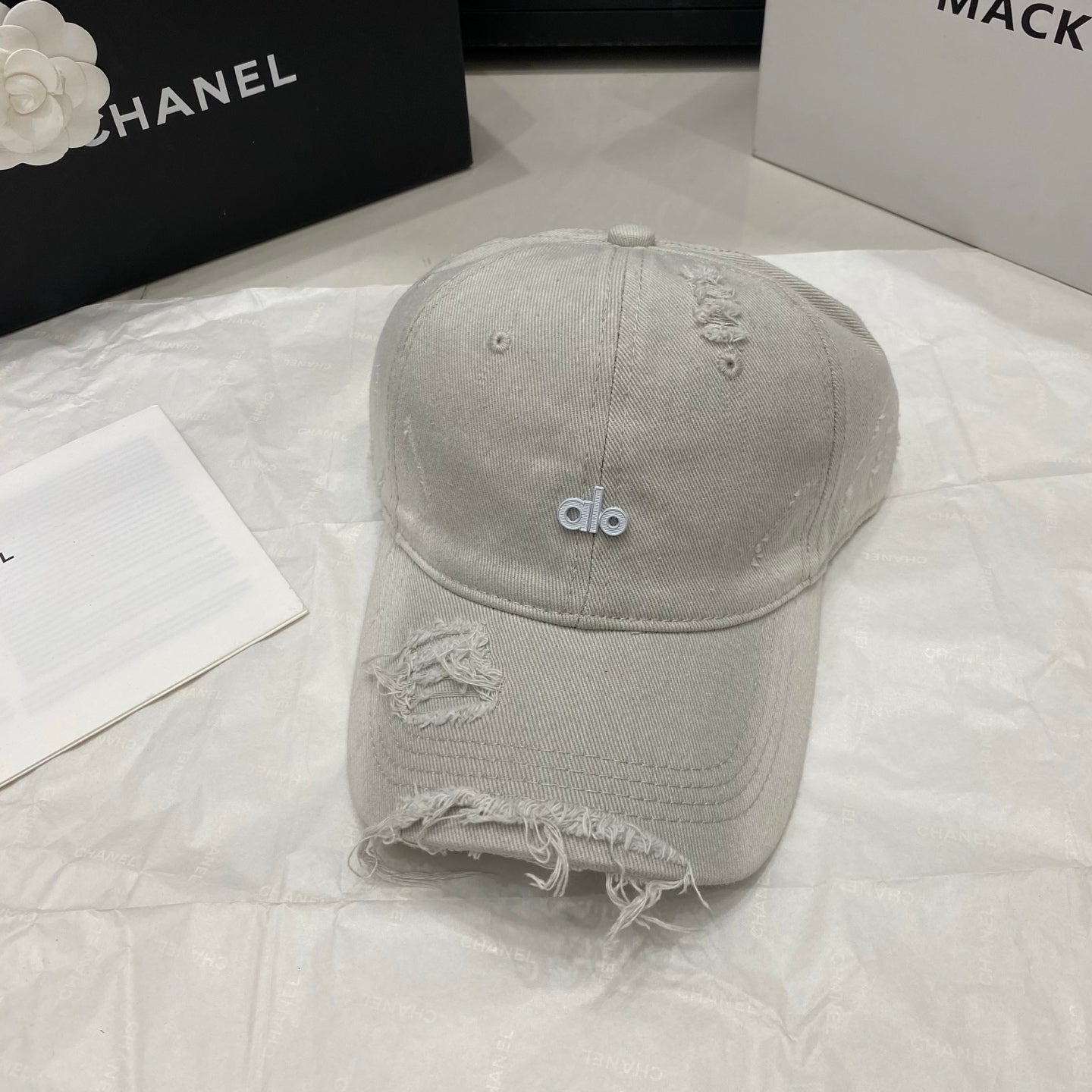 AlO Distressed Baseball Cap