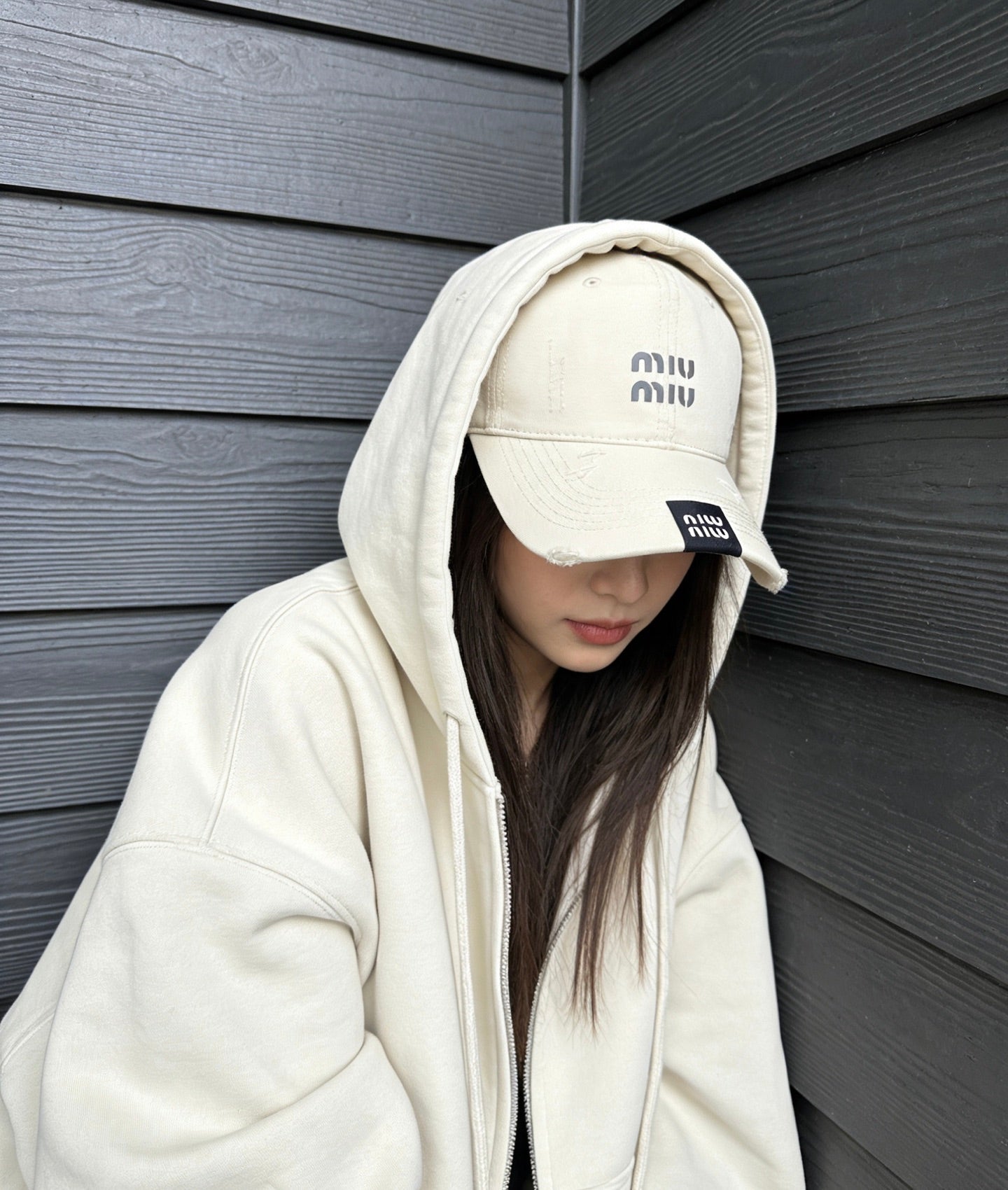 MiuMiu Washed Baseball Cap