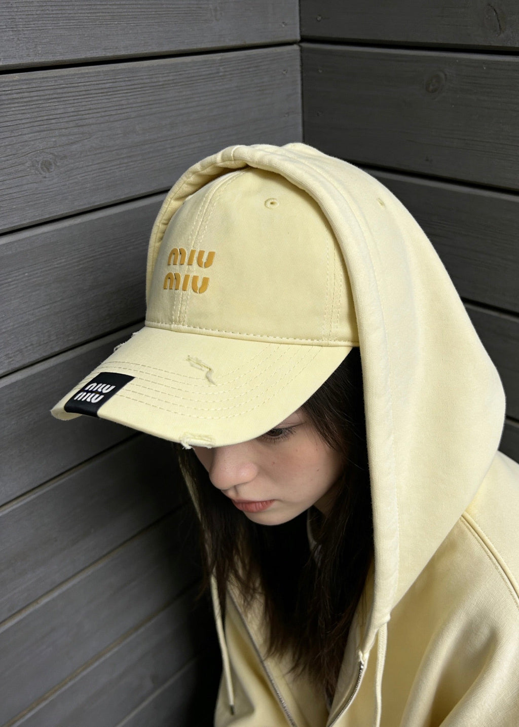 MiuMiu Washed Baseball Cap